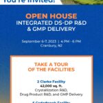 Join us for an Open House in Cranbury, NJ, on September 6-7, 2023, from 4 PM to 6 PM. Explore tours of the Clarke and Cedarbrook facilities. Hosted by Porton Inc. and J-STAR Research, it's an event not to miss!.